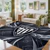 Athletic Bilbao Football Design Crystal Velvet Rug Soft Decorative Mat for Bedroom Entrance