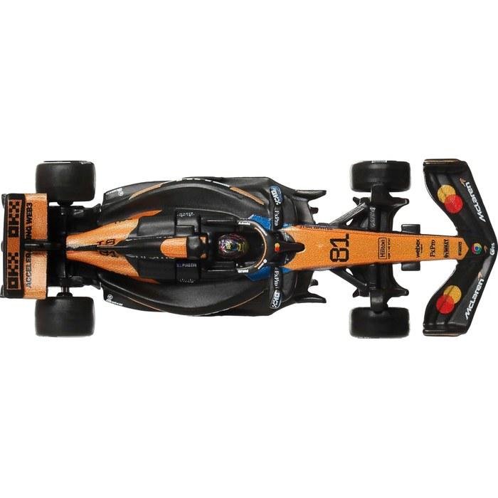Hot Wheels 1/64 Scale Premium Diecast Formula 1 Collectible Toy Race Car with Real Rider Tires & Metal Body/Chassis, Multicolor, 1.0827