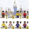 Soccer Star Series Team Building Blocks Set Small Plastic Pieces