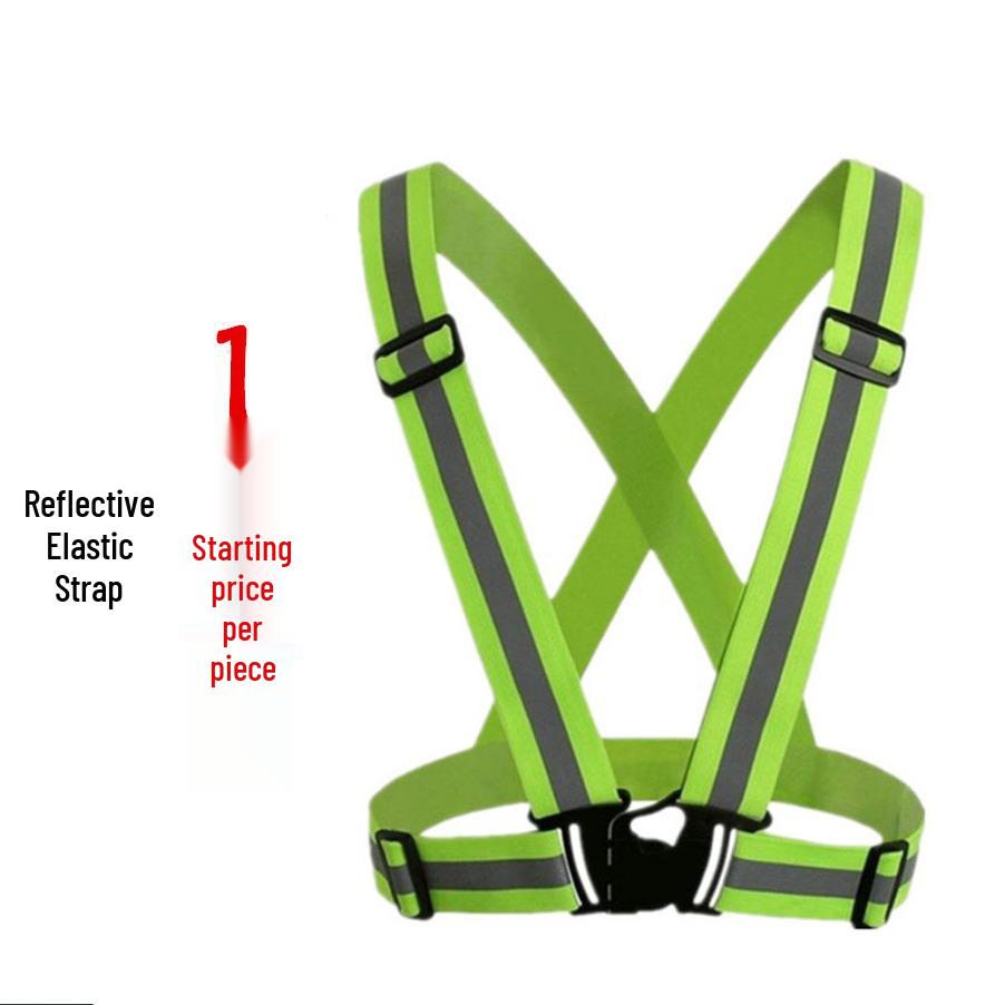 Reflective Outdoor Adjustable Safety Vest for Night Running and Cycling