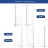 2/5pcs Acrylic Cake Scraper Decorating Contour Stripe Cake Comb Saw Tooth Smoother Buttercream Scraper For Frosting, Mousse