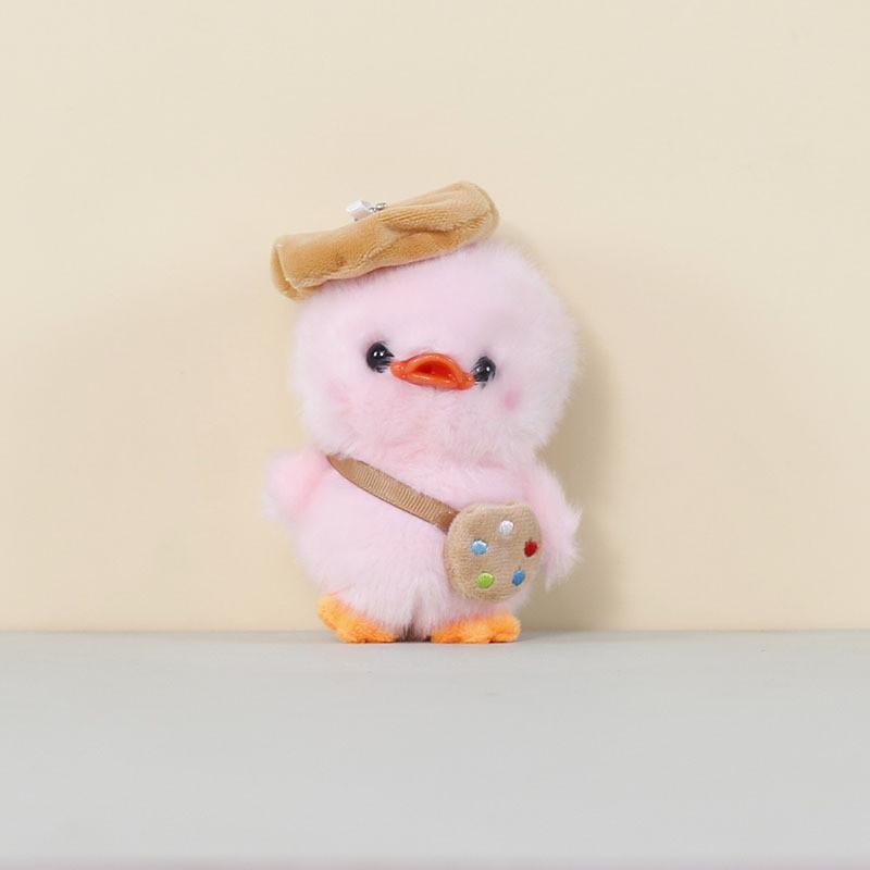 Plush Duck Keychain Cute Cartoon Animal Bag Charm For Kids And Teens PinkDuck