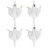 Hanging Ghost Decoration Halloween Outdoor Flying White Cloth Ghost with Bendable Skeleton Hands for Front Porch Yard Tree Decor