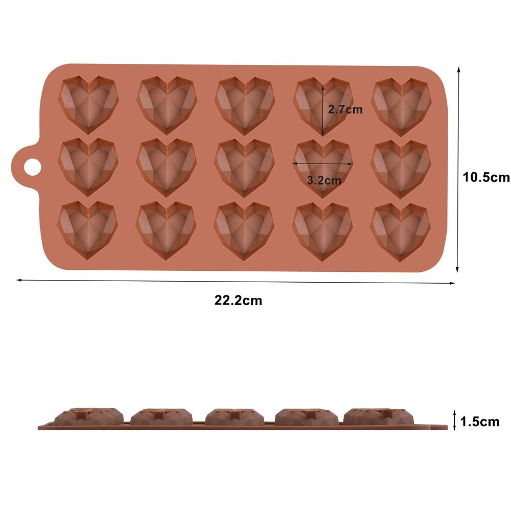 Mould Chocolate Handmade Bakeware Candle Heart Molds Cake Decorations Fondant Tool Chocolate Mold