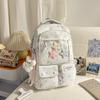 Schoolbag, Korean-style INS star print backpack, high-aesthetic sweet-style two-piece backpack for grades 1-1 for primary and secondary school 
