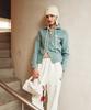 Satur Verona Synthetic Suede Bag Cream