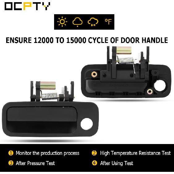 OCPTY Door Handles Exterior Front Driver Passeneger Side Replacement fit 1997-2001 for Camry Outside Door Handles Black(2pcs)