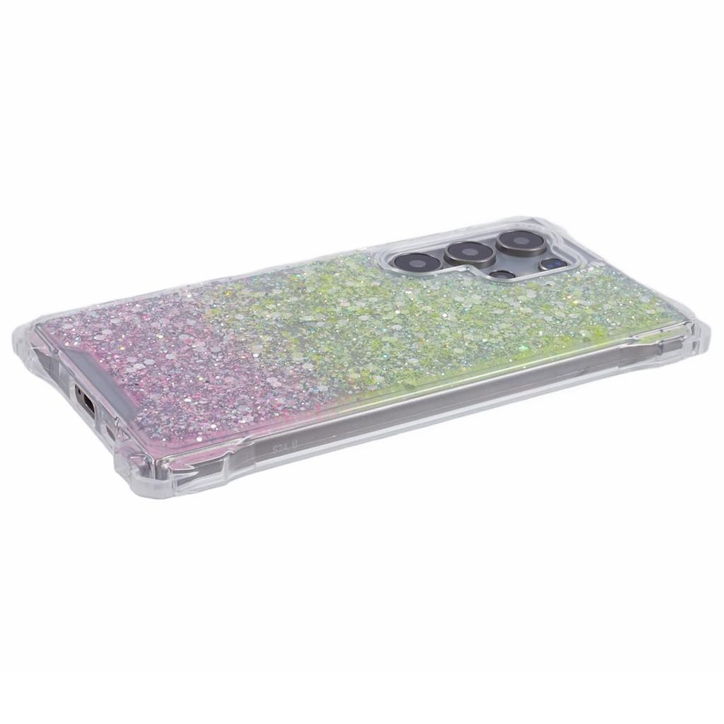 For Samsung Galaxy S24 Ultra Drop Resistant TPU+Acrylic Case Dual-Color Cell Phone Cover
