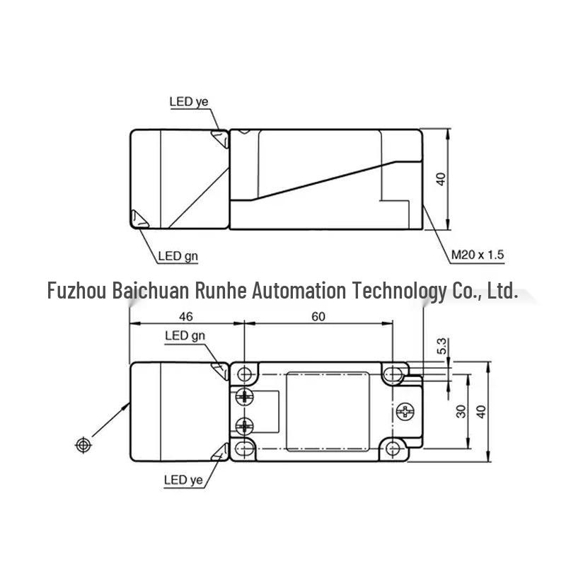 P+F NBB20-U1-E0 Inductive Sensor, Bidirectional & Rotatable, NPN Output, Brand New. NBB20-U1-E0