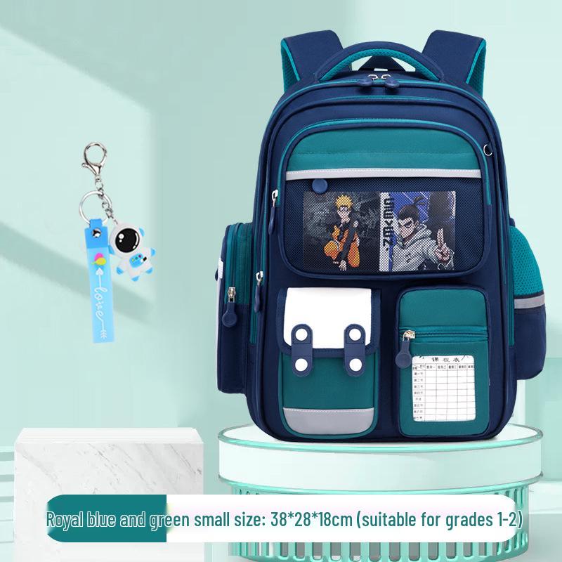 British Style Naruto Children's Backpack: Large Capacity for Grades 1-6, Unisex Double Shoulder Bag