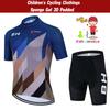 BH Kids Cycling Jersey Set Short Sleeve Children Bike Clothing Breathable Quick Dry Boys Summer Bicycle Wear Maillot Ciclismo