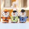 Cute Plush Toy Penguin Police Officer Doll Adorable Firefighter Penguin 14cm