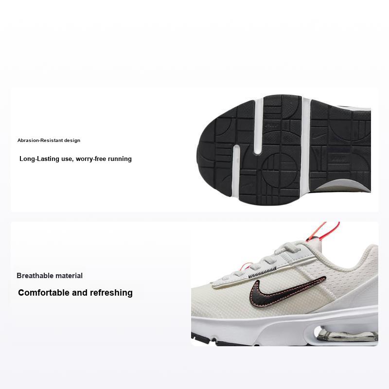Nike Men's White/Orange/Black Air Max Interlock Lite Gs Hyper Kids Sneakers Cream Summit- Dh9393-105 Cm