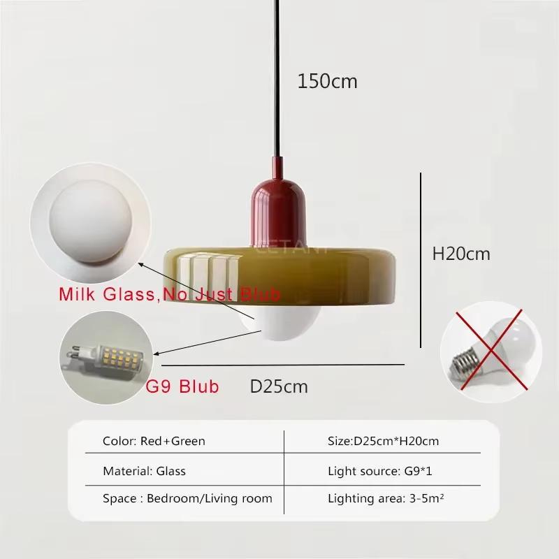 Nordic Glass Hanging Lamp Macaron Color glass Chandelier For Living Room Bedroom Study Restaurant Bar Interior Decoration Lamps