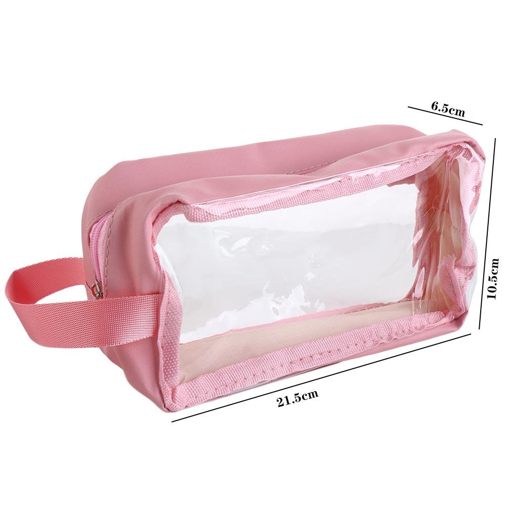Pencil Pouch Transparent Students Pencil Bag Stationery Holder Bag Pencil Storage Bag Pen Case