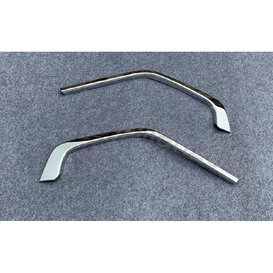 Chrome Front Middle Grill Grille Cover Trim for - Toyota RAV4 ABS 2PCS