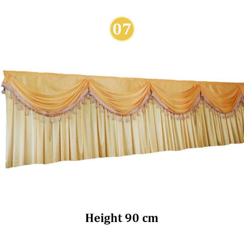 3 Meter Wedding Party Backdrop Decoration Curtain Swag Backdrop Drapes Stage Event Party Background Decor Swag Drape Valance