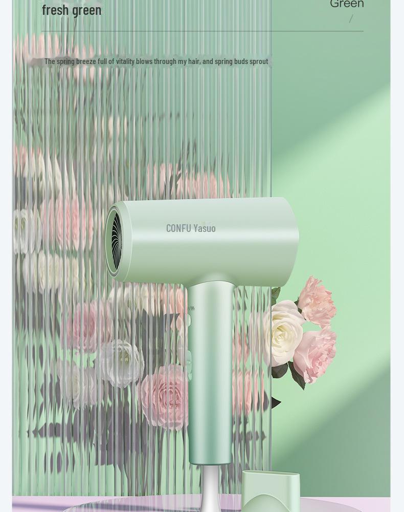 Kangfu Quick-Dry Hair Dryer: Constant Temperature & Ion Care for Household Use