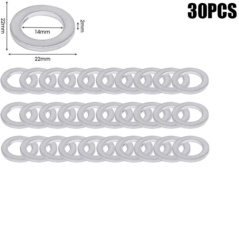 14 mm I.D. Aluminium Oil Drain Plug Crush Washers Sealing Gasket for Honda Accord Civic CR-V CR-Z Fit 9410914000 94109-14000