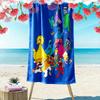 Sesame-Street Print Beach Towel, Large Soft Quick Dry Towel for Beach Camping Swimming