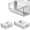 Self-Adhesive Under Desk Drawer Attachable Space Saving Cabinet Storage Organizer Easy To Install No Drilling Pencil Holder Tray