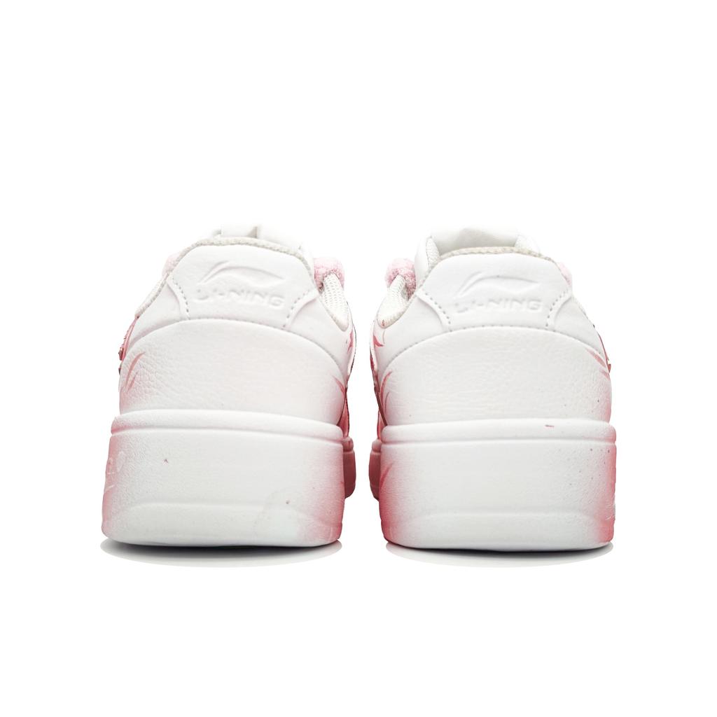 Li Ning Rutschfest, Abriebfest, Leicht Niedrig geschnittene Skateboard-Schuhe Herren Weiß Rosa AGCN335-1(Team400-)