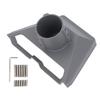 Satellite Pipe Adapter Kit Aluminum Alloy 22mm To 53mm Satellite Pole Mount Bracket for Gen 3 V3 Grey