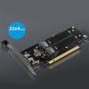 4 M.2 NVMe SSDs Expansion Adapter For PCIe 5.0 X16 Support Up To 4 Drive Large Storage Capacity And RAIDs Management