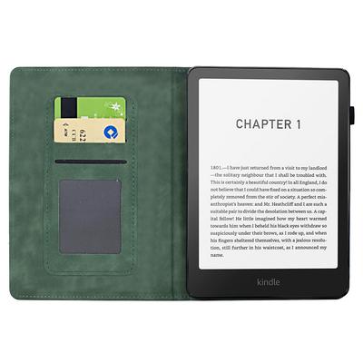 Für Amazon Kindle Paperwhite (2024) Hülle Katzenaufdruck PU-Leder Kartenfächer E-Reader-Hülle