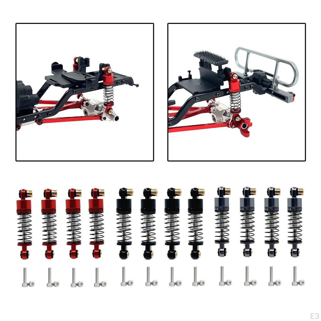 -performance Lightweight Shock Absorbers with Improved Absorption, Aluminum, for 1/24 FCX24M