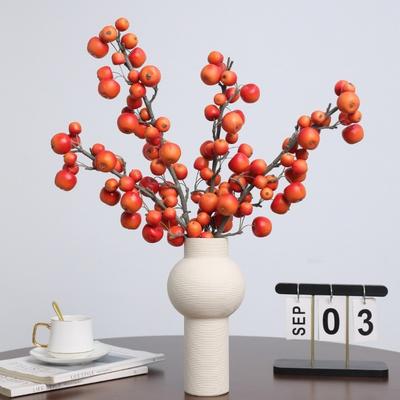 30 Heads Artificial Fruit Branch Small Fruit Plastic Simulation Tree Bouquets Green Plants Realistic Foam Fruits Branch