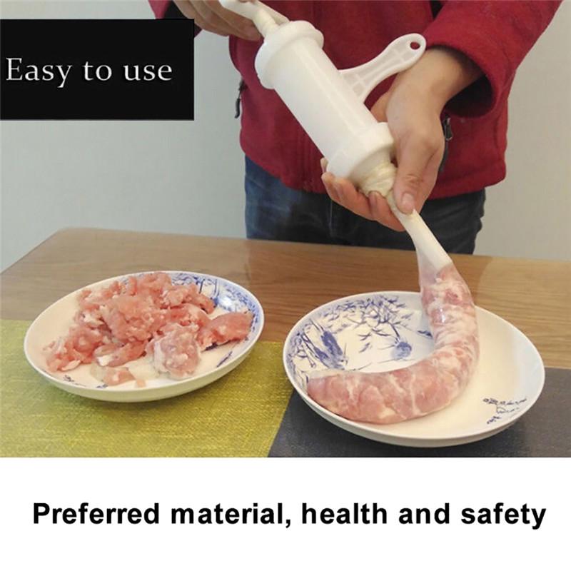 DIY Manual Sausage Stuffer Kit - Hand Operated Sausage Filler Maker for Home Made Sausages Cooking Accessories