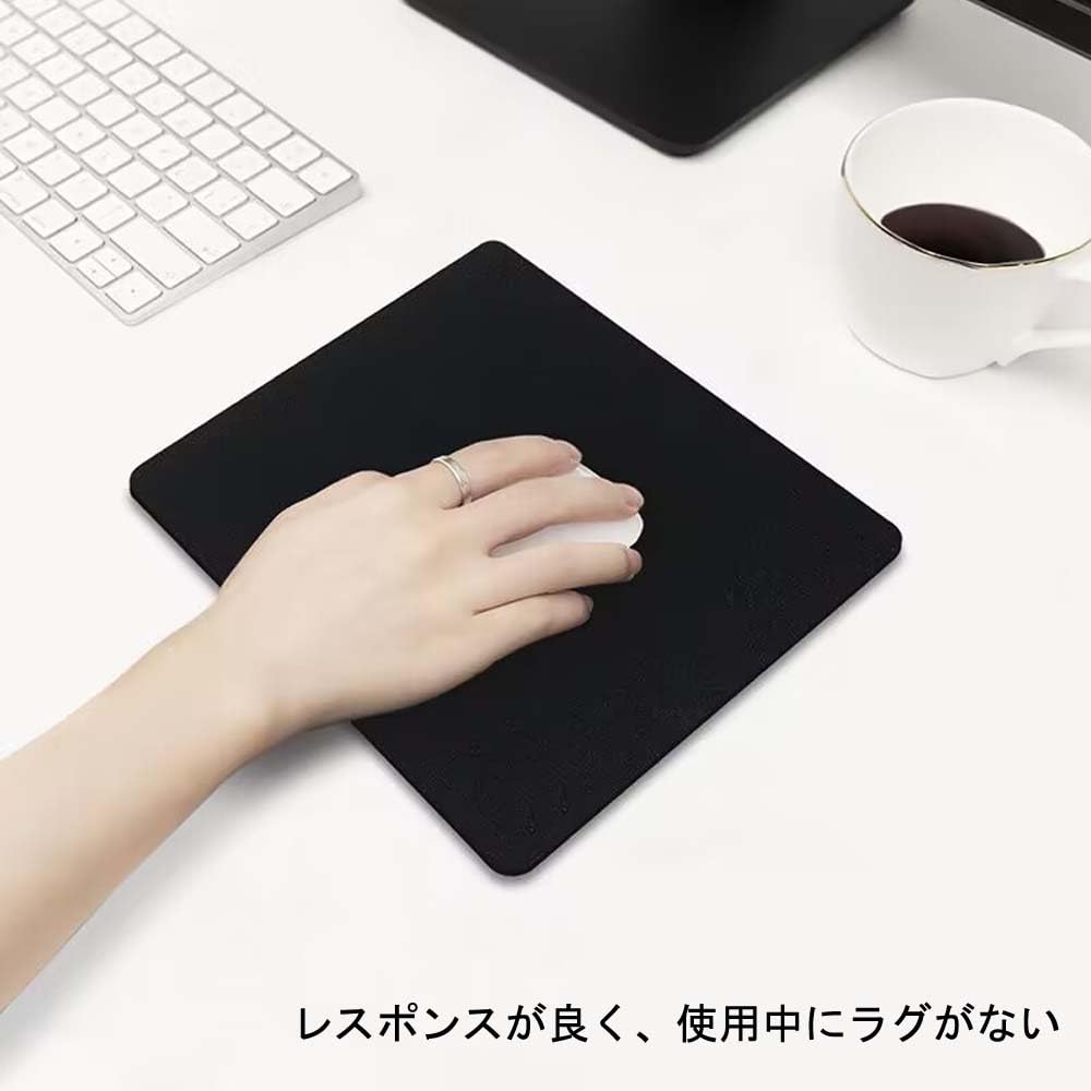 Mousepad for Laser Optical Rubber 5 220x180x1.5mm, Office, Home, Gaming, & Mousepad, Base, Small, Waterproof, Non-Slip, Non-Slip (Black, pieces)