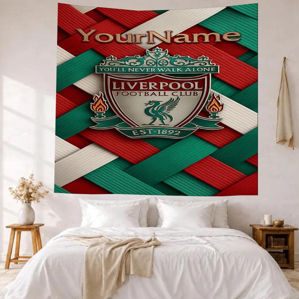 Liverpool Custom Your Name Wall Decor Tapestry Art For Pet Memorial Birthdaywedding Party Backdrop Family Gift