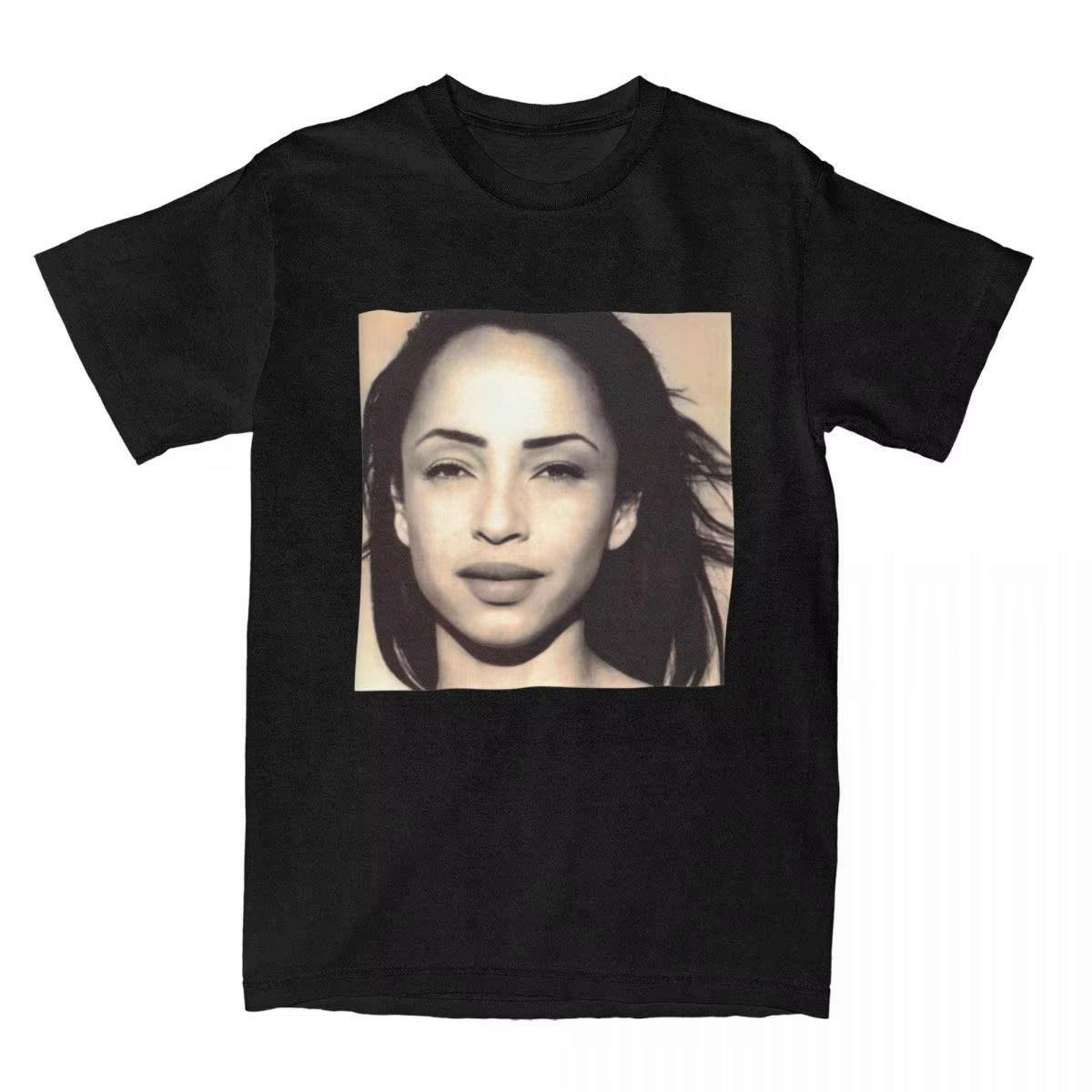 

Чоловічі футболки S-Sade Adu Співак Вінтаж 100% Бавовна Футболка З коротким рукавом Футболка Круглий виріз Одяг Великий розмір M