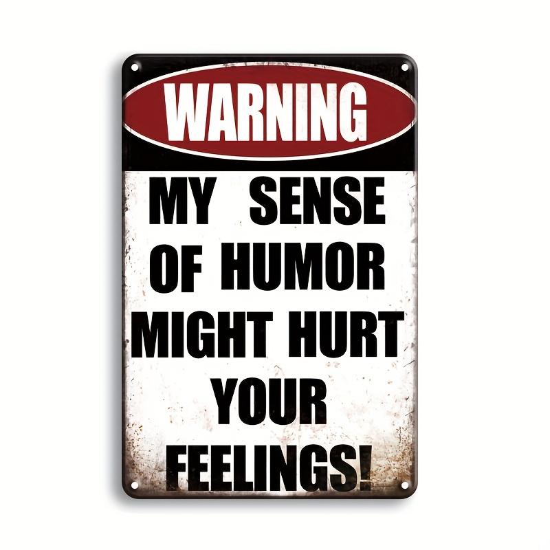 Warning Notice Vintage Metal Tin Poster Funny Metal Tin Signs Posters Plate for Garage Bar Cafe Club Home Room Wall Decor