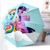 1pc My Little Pony Automatic Umbrella with Folding Feature - Compact Travel Umbrella, Perfect Gift for Birthday, Christmas, 021