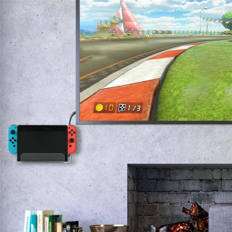 B03B-1Pc Wall-Mounted Storage Stand For Switch Game Consoles & A Storage Rack For Nintendo Switch Game Console Accessories