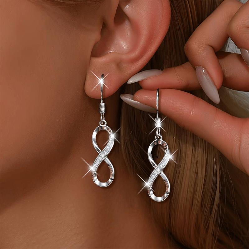 Infinity Symbol 8-Shaped Earrings - Versatile and Stylish Jewelry for Women