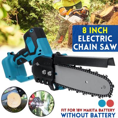 8 Zoll Kettensäge 1080W Elektrosäge Holzschneider Halterung Bürstenloser Motor Für 18V Akku Kettensäge Elektrowerkzeug