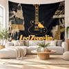 Led Zeppelin Wall Tapestry, Soft Fabric Wall Hanging, Decorative Backdrop For Bedroom Home Wall Art