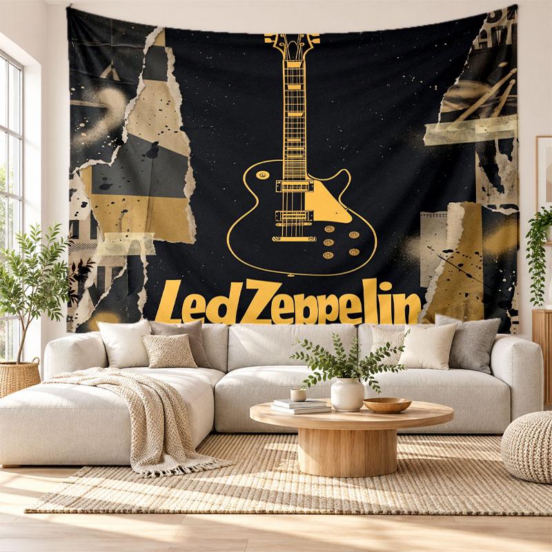 Led Zeppelin Wall Tapestry, Soft Fabric Wall Hanging, Decorative Backdrop For Bedroom Home Wall Art