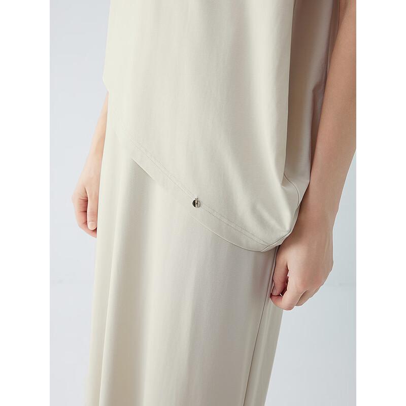 ELLE Faux Two-Piece Patchwork A-line Dress