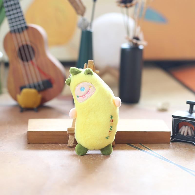 

Мягкая и приятная на ощупь плюшевая игрушка-брелок в виде банана, милый дизайн монстра, идеально подходит для детей жёлтый