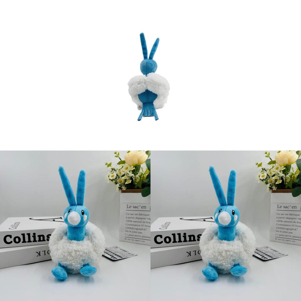 Pokemon Blue Qixi Bluebird Plush Toy With Hang Tag For Kids Collectors