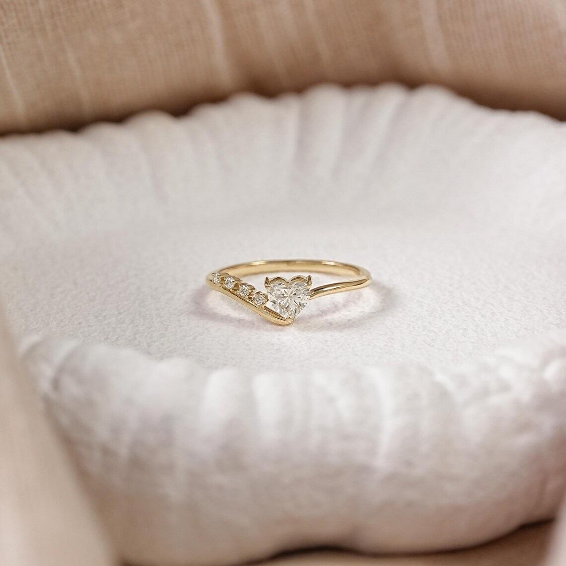 Silver Art Origin: S925 Sterling Silver Heart Ring - US Size Large, Women s Versatile Tail Ring, Original Ins Design US Size 7