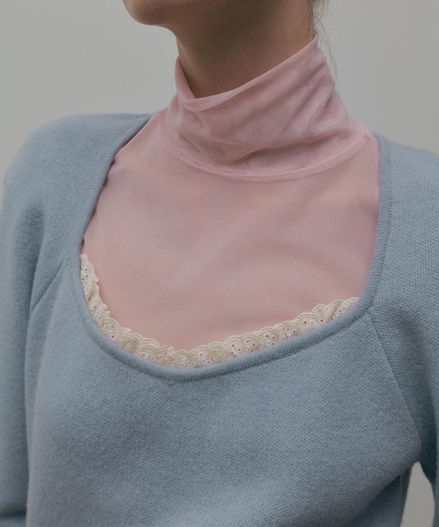 Obeodyupeulleeo Lace Trimming Knit Ops_Baby Blue