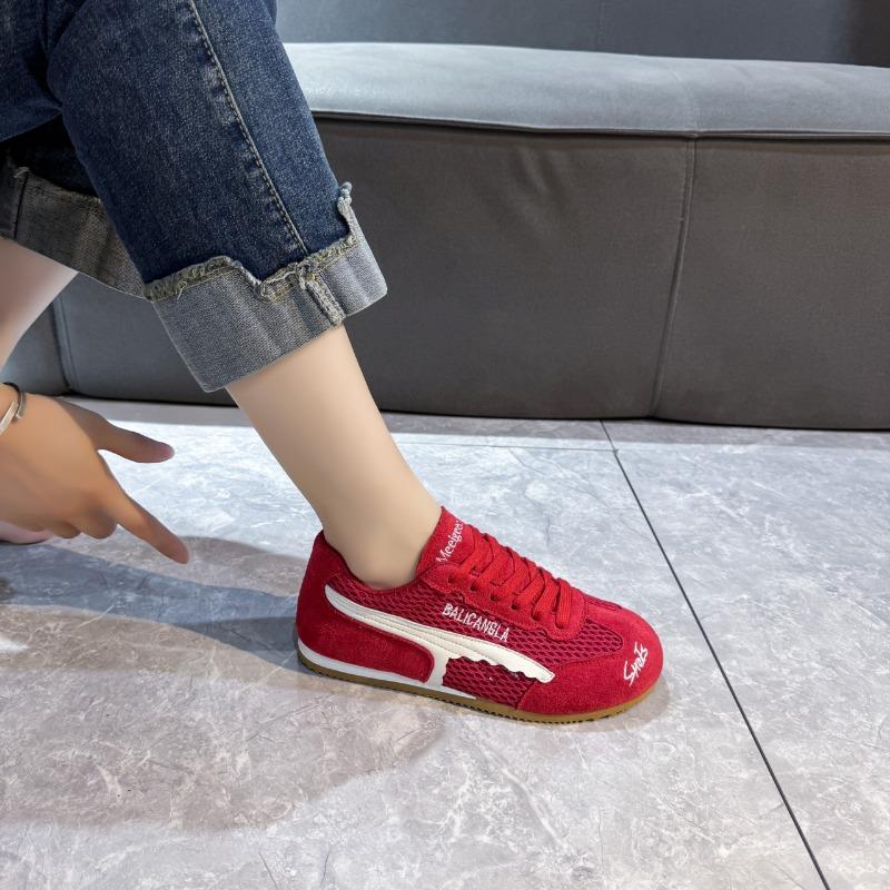 Yellow Flat-bottomed Women's Thin Breathable Summer and Autumn New Casual Sports Little White Shoes