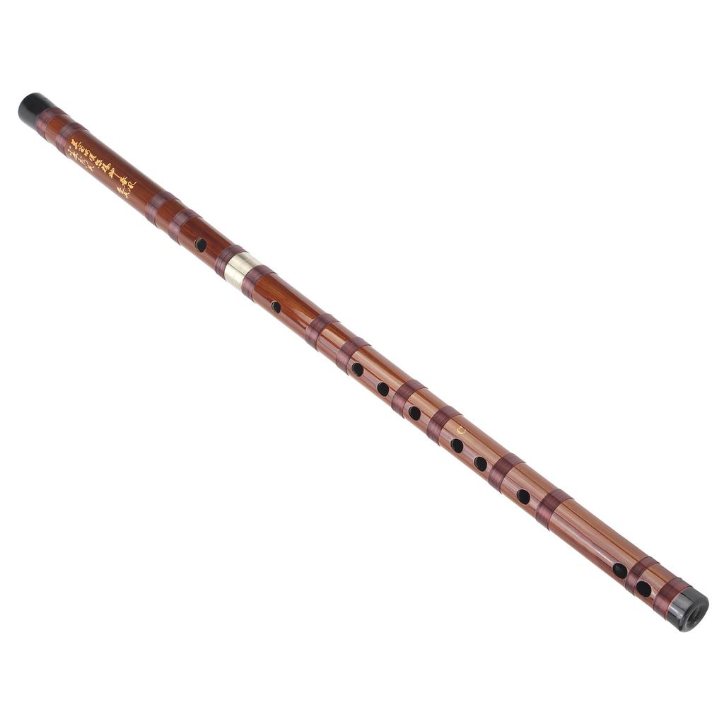 CKey Dry Bitter Bamboo Flute Traditional Orchestral Instrument Set with Storage Box ZD02
