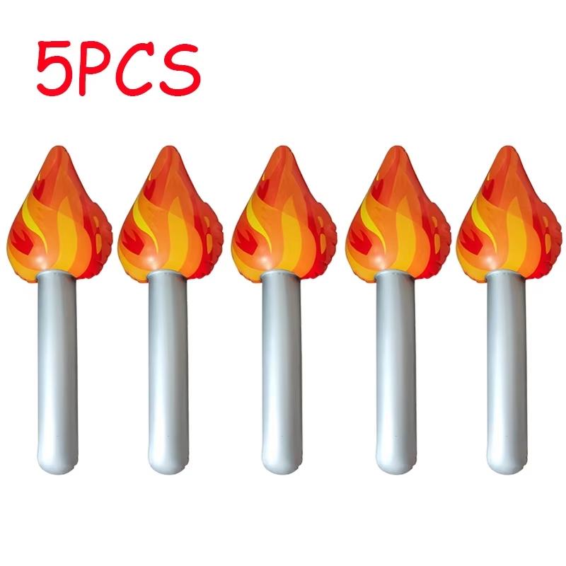 1-10PCS Inflatable Torch Fun Torch Inflates for Sports Meeting Medieval Themed Party Sports Competitions Decorations Props